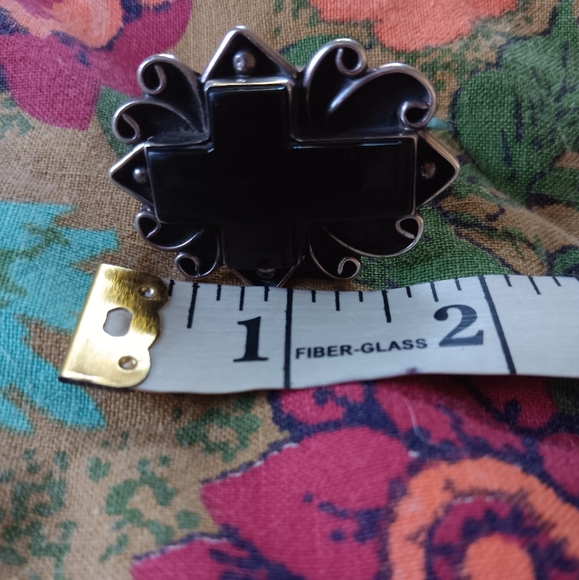 Chimney Butte sterling onyx cross ring - Picture 6 of 8